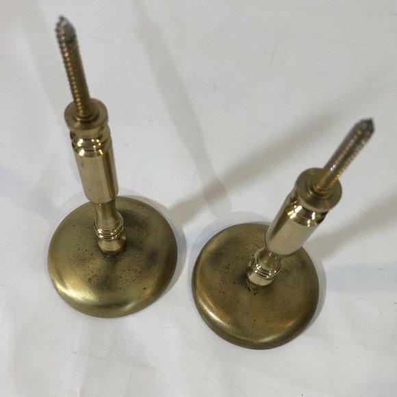 2 - Henlo Decorator Brass Curtain Holdbacks Floral Bouquet - Picture 5 of 11